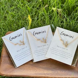 Astrology necklace Gemini